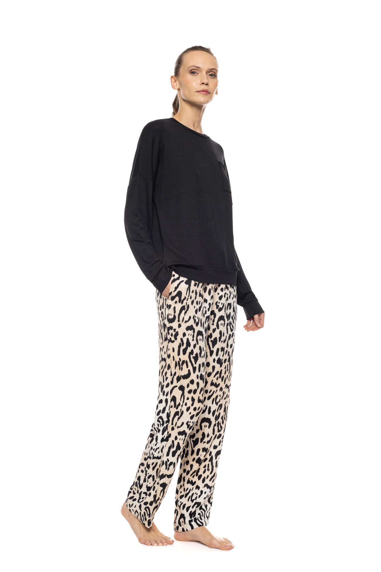 ΠΙΤΖΑΜΑ ΧΕΙΜΕΡΙΝΗ VISCOSE PINKLABEL