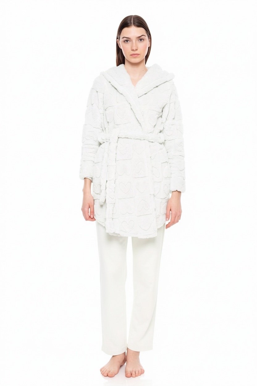 ΡΟΜΠΑ ΚΟΝΤΗ FLEECE PINK LABEL ΛΕΥΚΗ